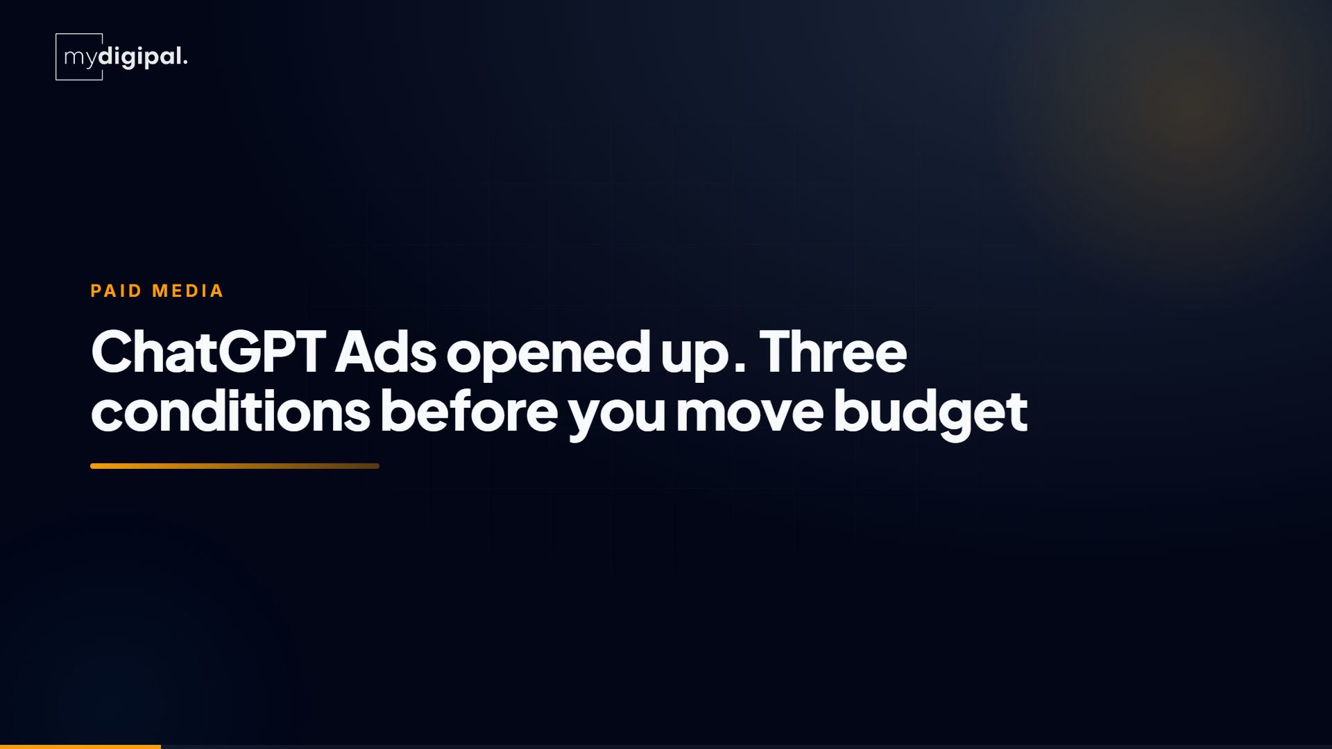 ChatGPT Ads opened up. Three conditions before you move budget